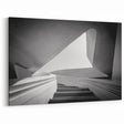 Abstract Modern Staircase Wall Art - Architectural Black and White