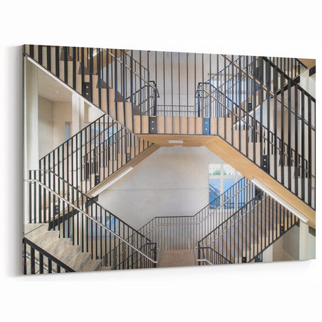 Dynamic Modern Staircase Wall Art - Architectural Interior Design