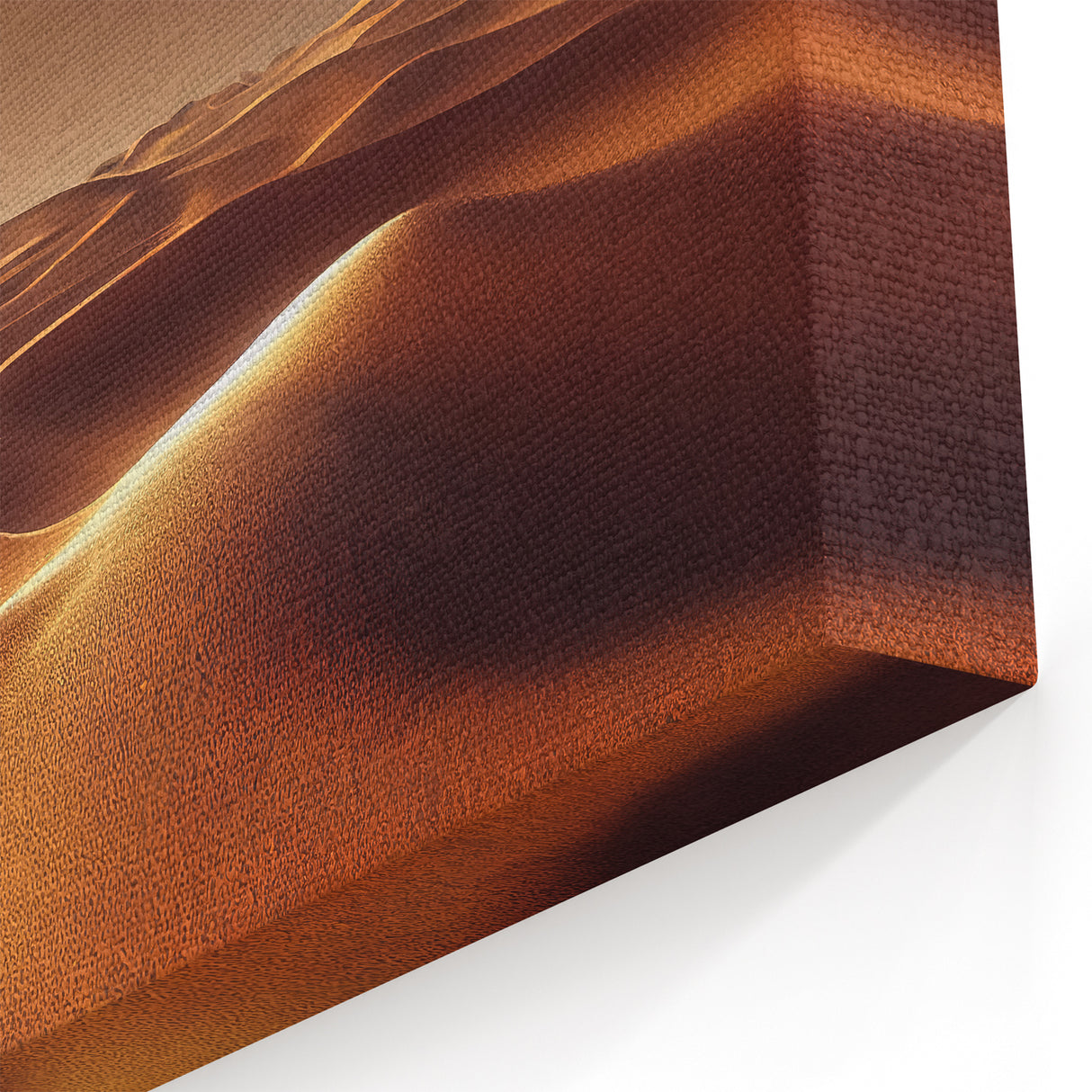 Golden Desert Dunes - Elegant Desert Landscape Canvas Wall Art