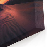 Serene Desert Sunrise - Elegant Desert Landscape Canvas Wall Art