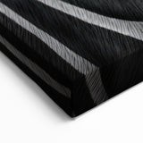 Striking Black and White Zebra Wall Art - Elegant Safari Animal Decor