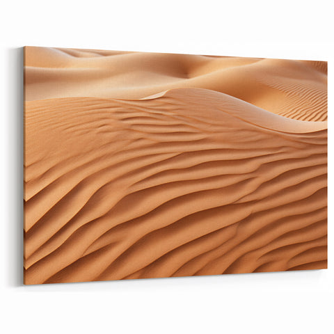 Elegant Desert Sand Dunes - Minimalist Desert Landscape Wall Art