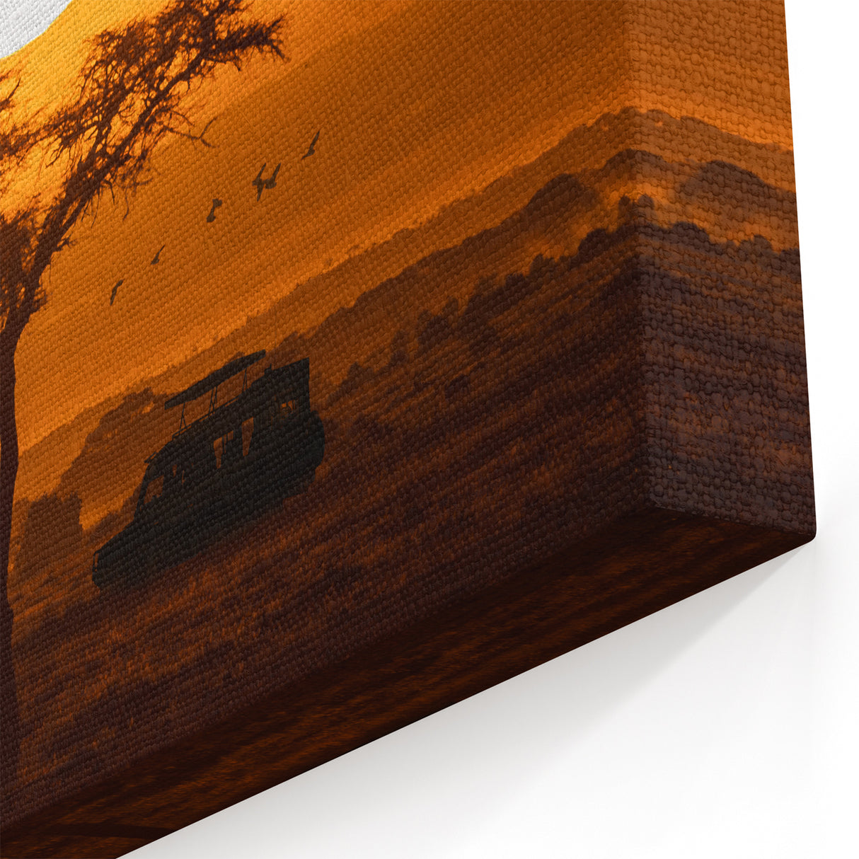 African Sunset Safari - Stunning Landscape Canvas Wall Art