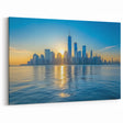 NYC Sunrise Art - Serene New York City Skyline at Dawn Wall Art