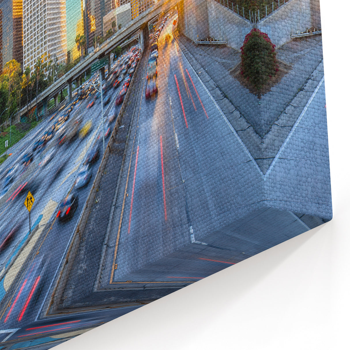 Los Angeles Morning Skyline - Modern Canvas Art & Framed Prints