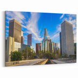 Los Angeles City Skyline - Vibrant Canvas Art & Framed Prints
