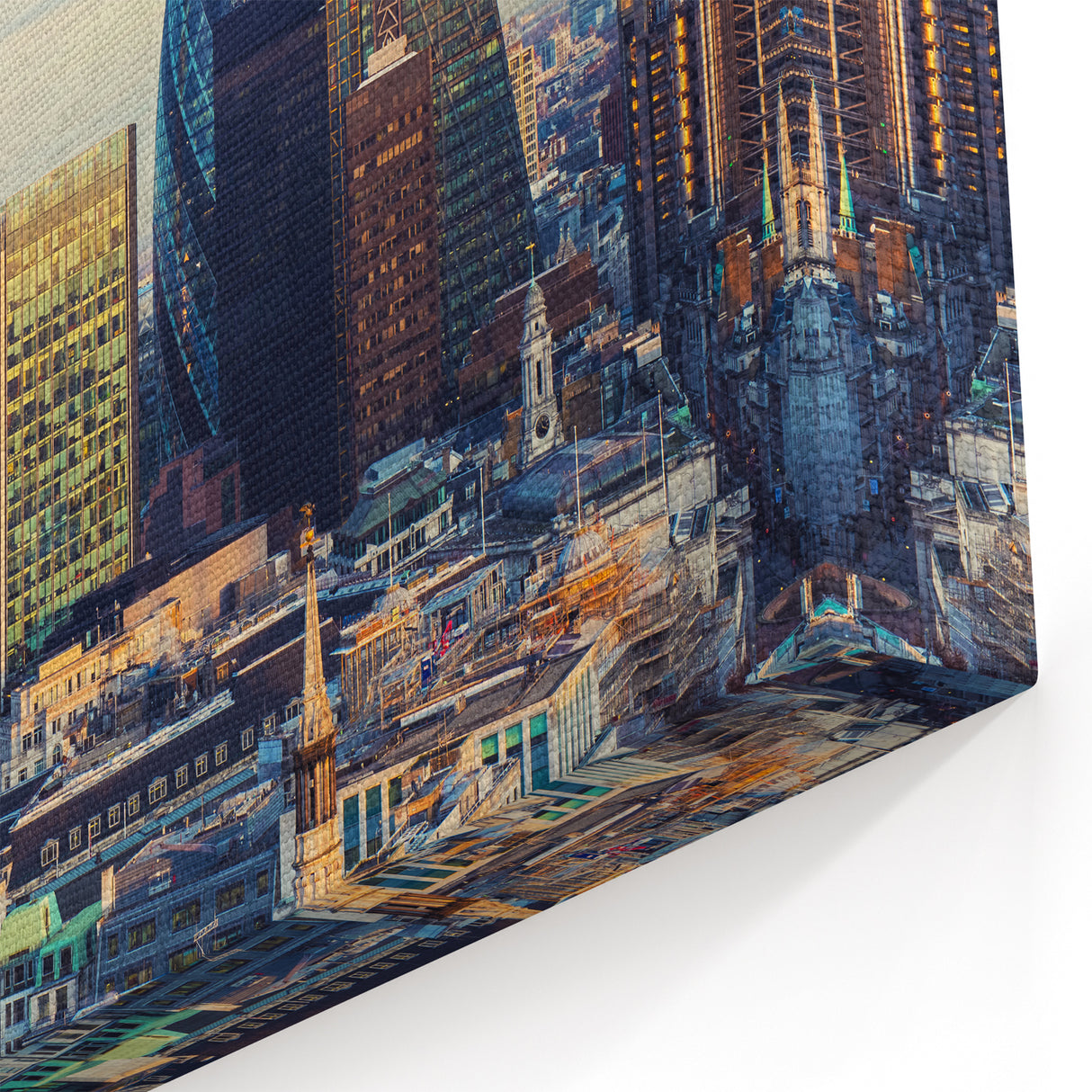 London Skyline Wall Art - Golden Hour Cityscape | London Canvas Art Prints