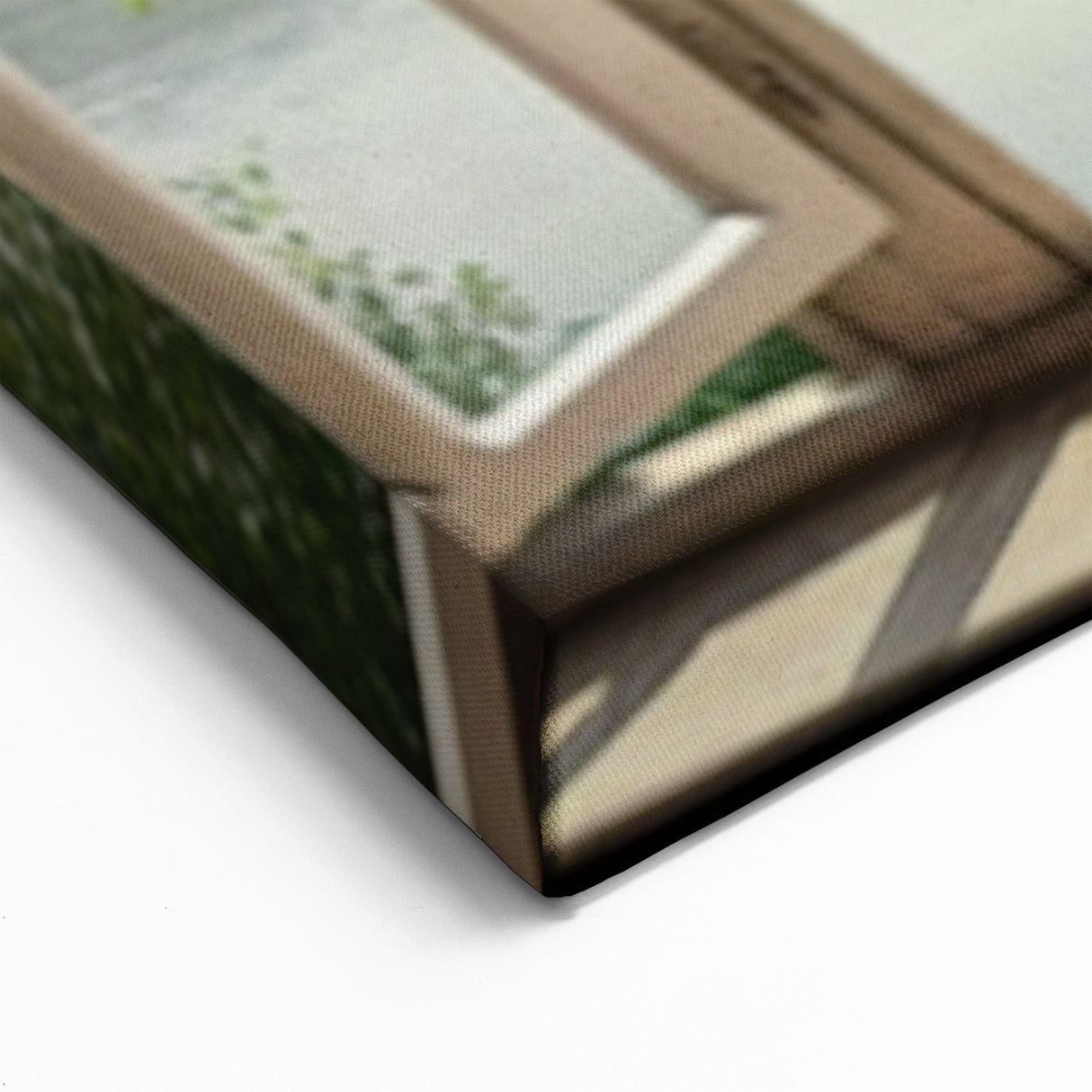 Serene Blossom Window Wall Art - Tranquil Window Canvas Prints