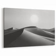 Monochrome Dune Wall Art - Elegant Desert Landscape in Black and White