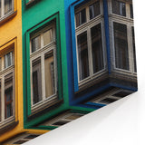 Bold Colorful Windows Wall Art - Modern Urban Canvas Prints