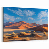 Vibrant Desert Dune Wall Art - Stunning Red Sand Dunes Under Blue Sky