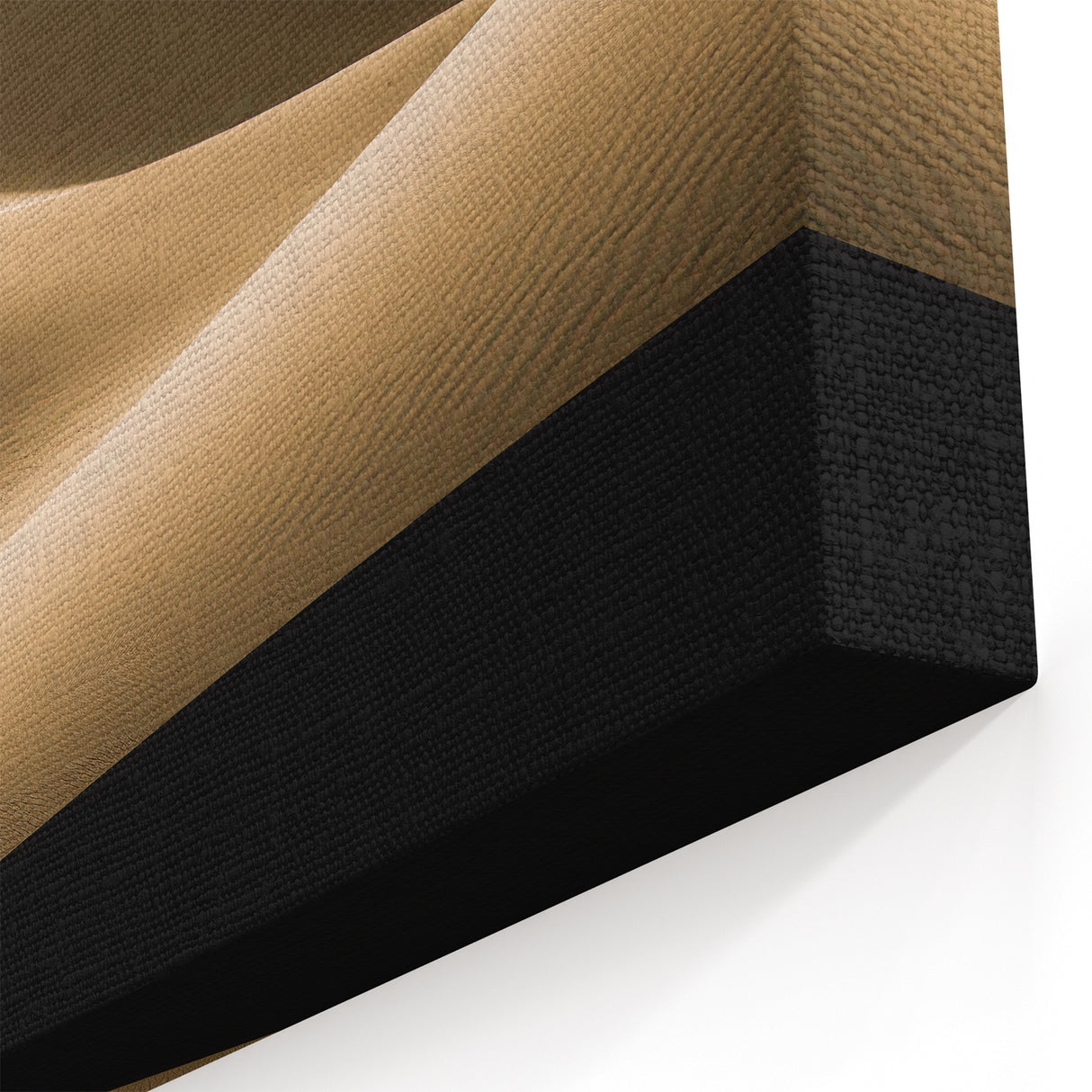 Minimalist Dune Wall Art - Serene Desert Landscape in Soft Gold Tones