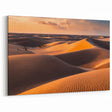 Golden Sunset Dune Wall Art - Serene Desert Landscape in Warm Tones