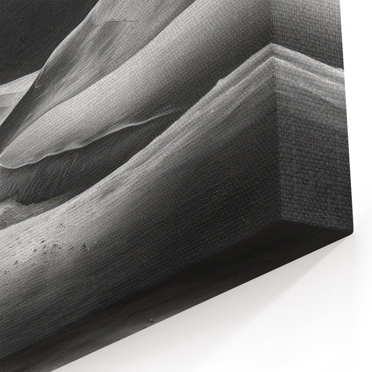 Monochrome Desert Dune Wall Art - Dramatic Black and White Landscape