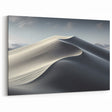 Elegant Dune Wall Art - Serene Desert Landscape in Soft Light Grays