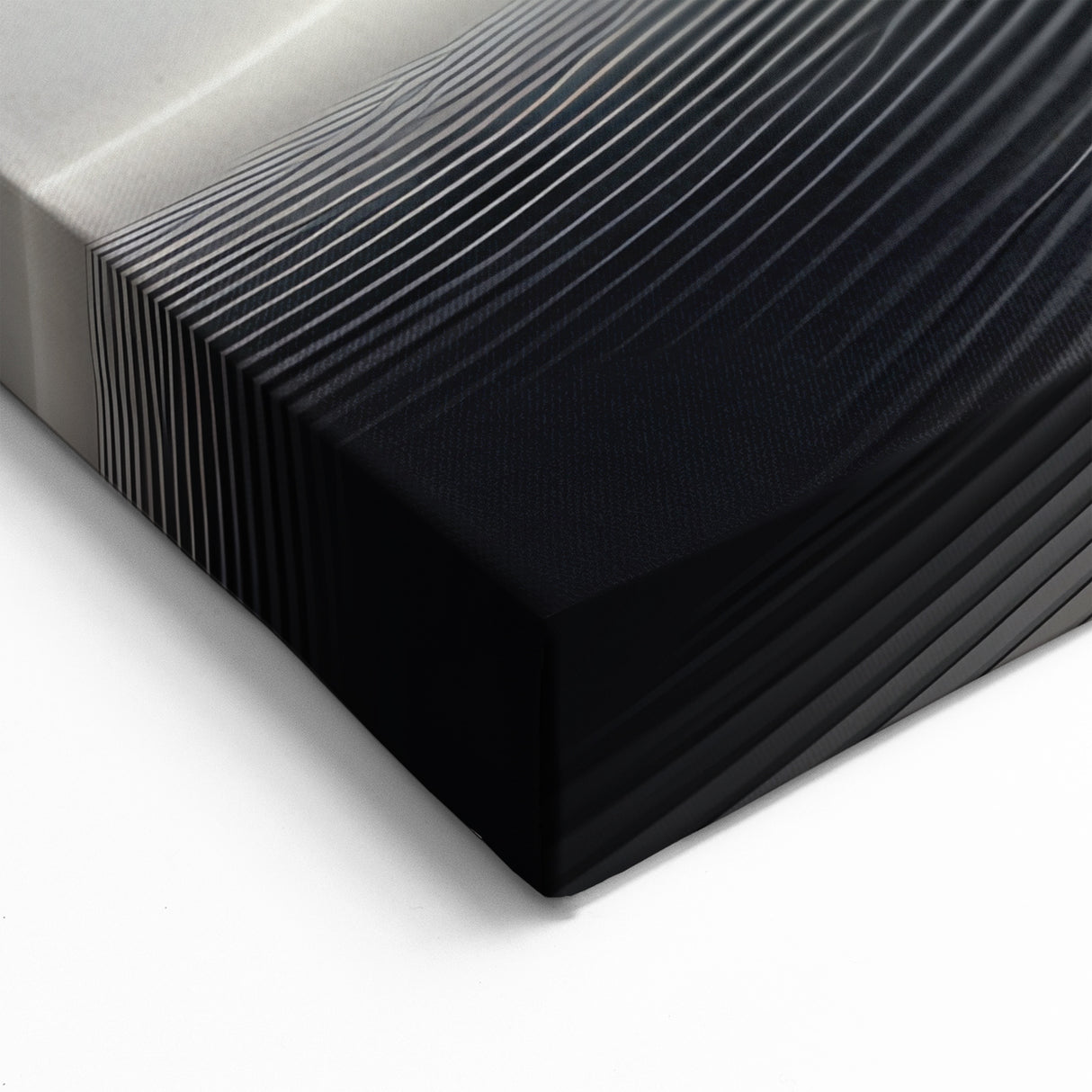 Modern Abstract Dune Wall Art - Sleek Desert Landscape in Grayscale