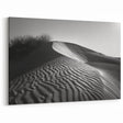 Textured Dune Wall Art - Black and White Desert Landscape with Shadows