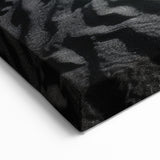 Textured Dune Wall Art - Black and White Desert Landscape with Shadows