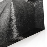 Field Landscape Wall Art - Black and White Fields Panorama Decor