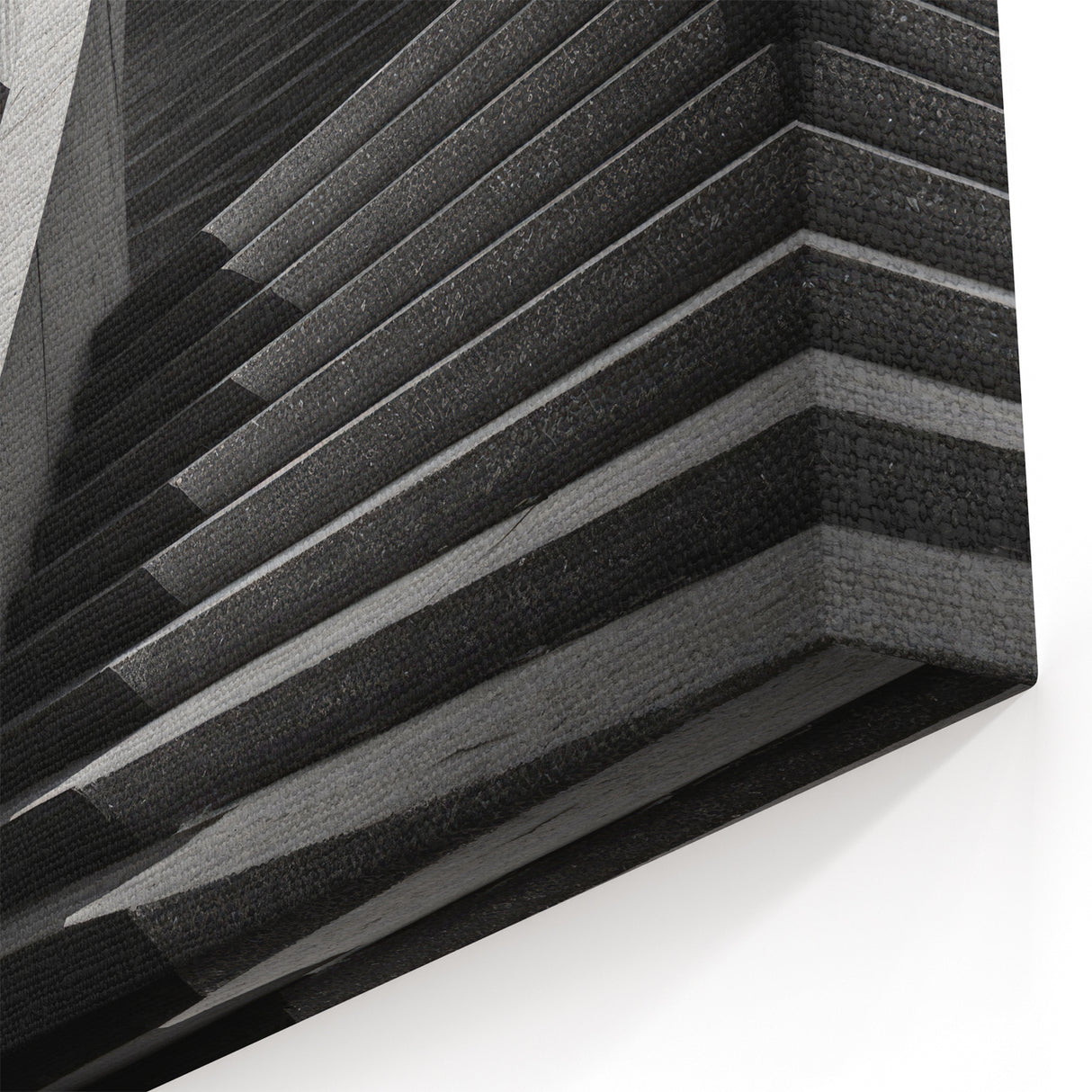 Modern Concrete Staircase Wall Art - Minimalist Architectural Print