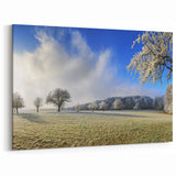 Fields Landscape Acrylic Prints - Winter Wonderland Frosted Trees Art