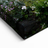 Charming English Garden Wall Art - Lush Flower Garden Canvas Print