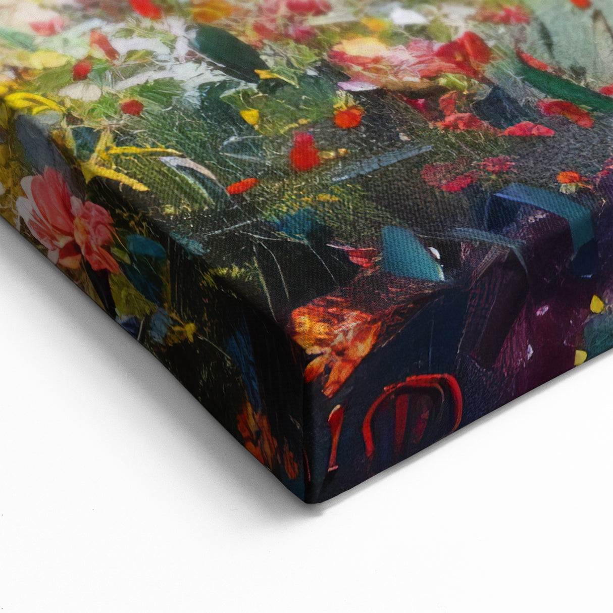 Charming Garden Gazebo Wall Art - Colorful Floral Landscape Print