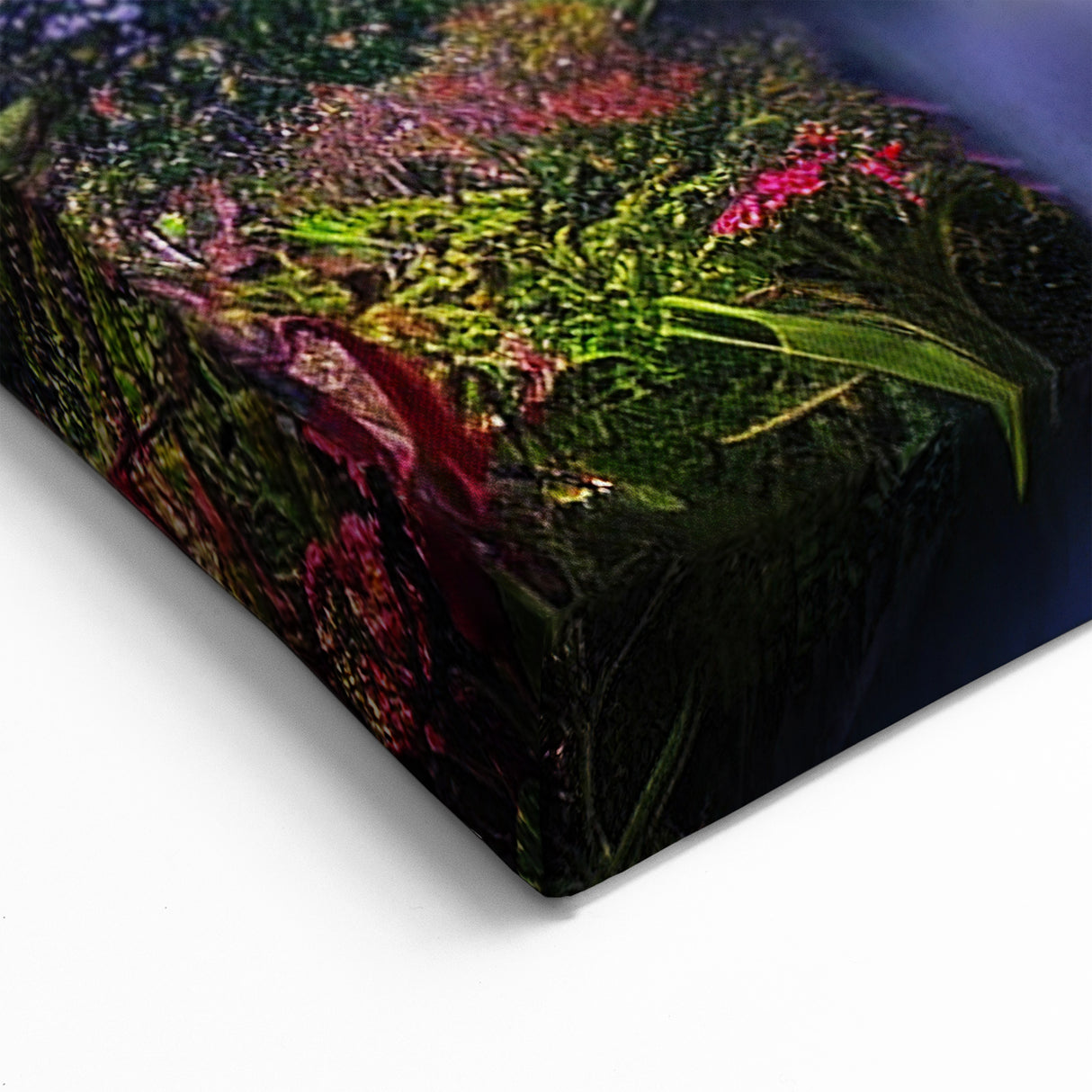 Mystical Pink Forest Wall Art - Enchanting Floral Landscape Print