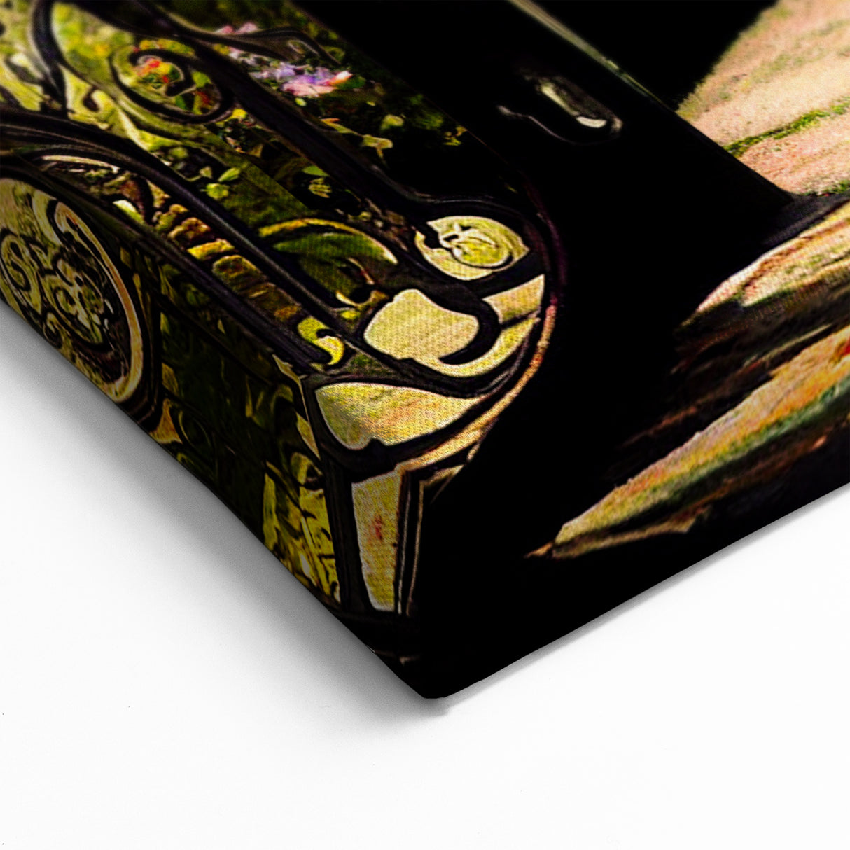 Enchanted Garden Gateway Art - Mystical Landscape Canvas Print