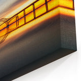 Sunset Bridge Reflection Wall Art - Tranquil Landscape Canvas Prints