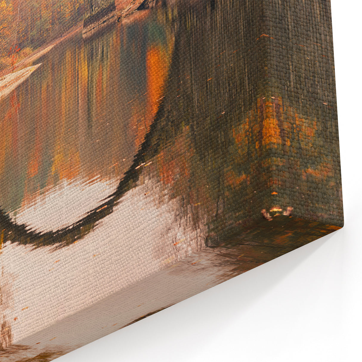 Autumn Arch Bridge Wall Art - Captivating Landscape Canvas Prints