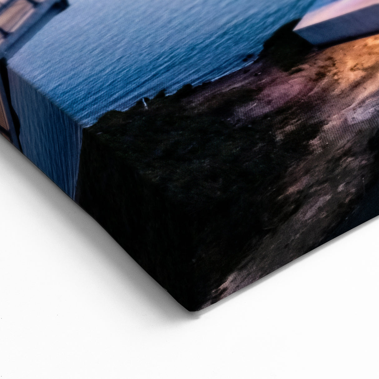 Illuminated Cable-Stayed Bridge Wall Art - Urban Nightscape Prints