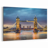 Illuminated Tower Bridge at Dusk - Stunning London Bridge Wall Art Print