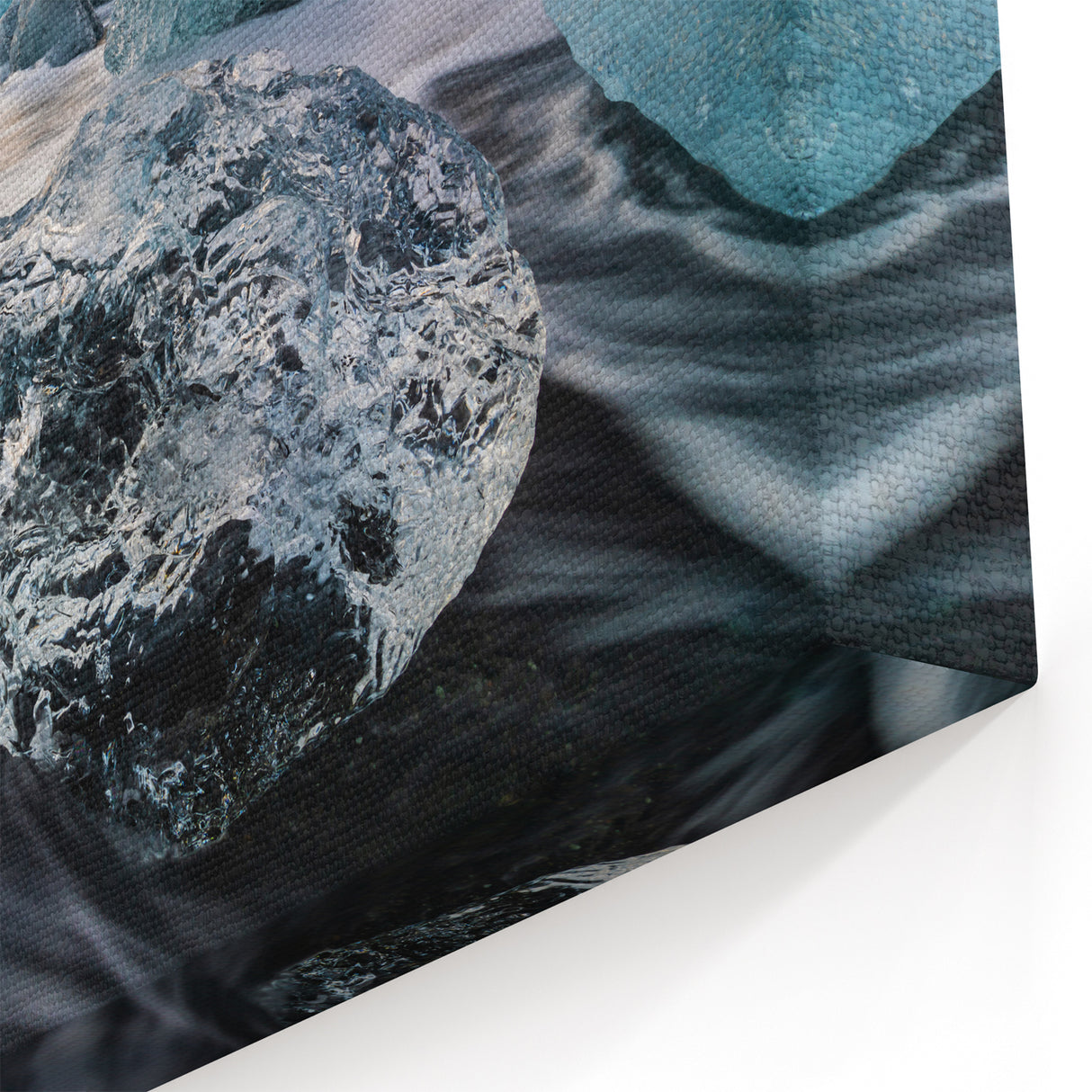 Dramatic Glacier Sunset Art - Stunning Glacier Canvas Wall Decor