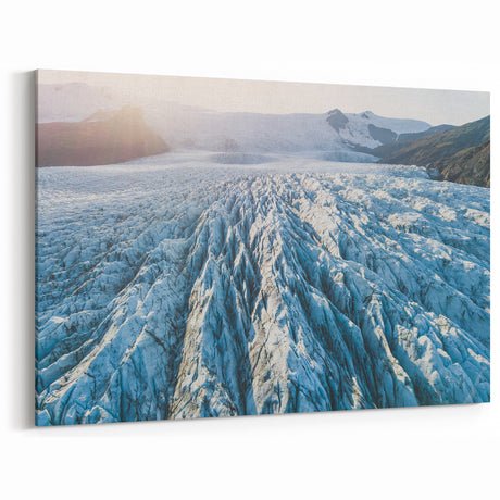 Expansive Glacier Landscape Art - Stunning Panoramic Glacier Canvas Decor