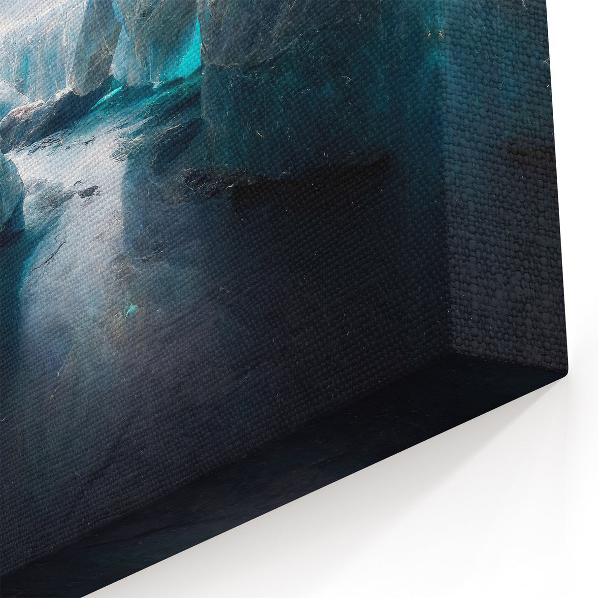 Mystical Glacier Art - Enchanting Ice Formations Canvas Wall Decor