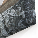 Rugged Glacier Landscape Art - Majestic Mountain Glacier Canvas Decor