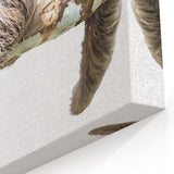 Relaxed Sloth Art Print - Nature-Inspired Jungle Wall Decor Canvas