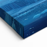 Majestic Glacier at Sunset - Dramatic Glacier Landscape Canvas Art