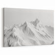 Minimalist Glacier Art - Elegant Monochrome Glacier Landscape Print