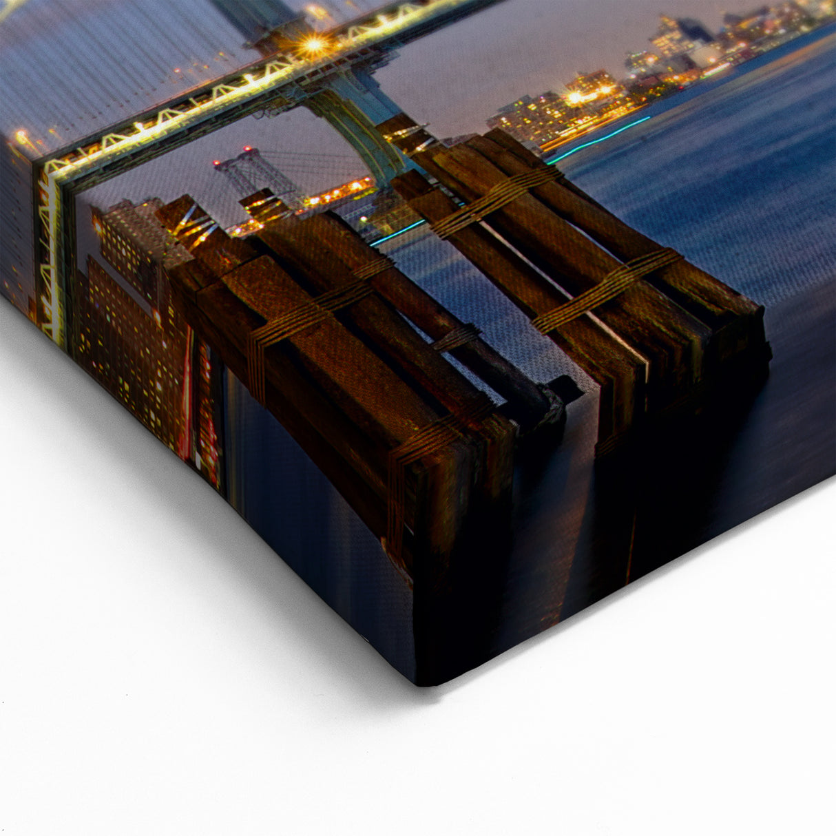 Scenic Brooklyn Bridge Wall Art - Landscape Bridge Canvas Print