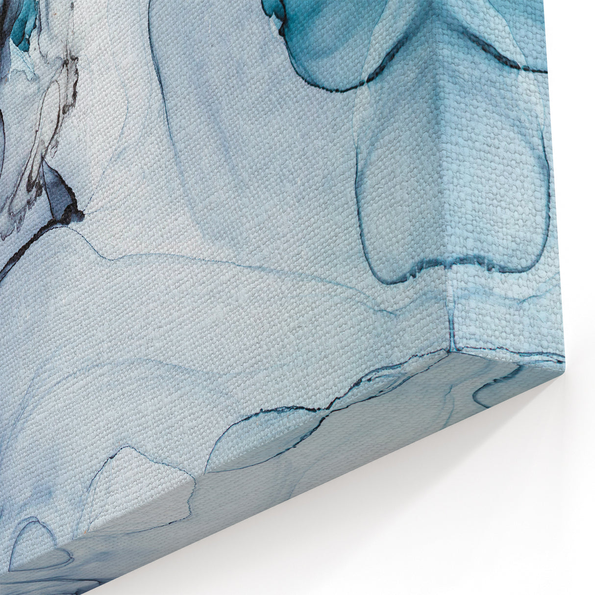 Abstract Glacier Art - Elegant Glacier-Inspired Watercolor Print