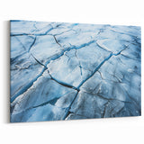 Cracked Glacier Surface Art - Intricate Glacier Photography Print