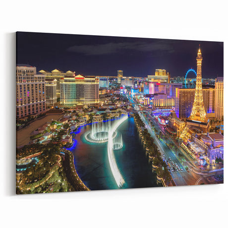 Las Vegas Skyline Wall Art - Vibrant Cityscape Art Prints & Canvas