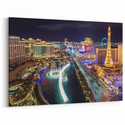 Las Vegas Skyline Wall Art - Vibrant Cityscape Art Prints & Canvas