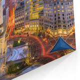 Indianapolis Skyline Wall Art - Downtown Cityscape Panorama Canvas Print