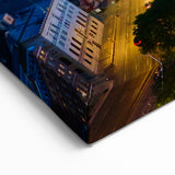 Indianapolis Night Skyline Art - Vibrant Downtown Panorama Canvas Print