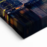 Hong Kong Skyline Wall Art | Night Cityscape Canvas | Downtown Photography