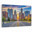 Bright Detroit Skyline Art - Sunrise Cityscape Photography Print