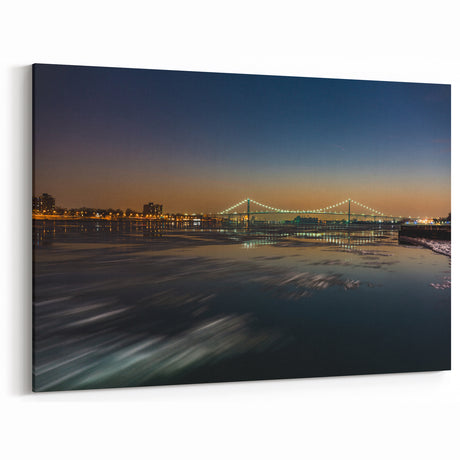 Serene Detroit Bridge Art - Evening Cityscape Photography Print